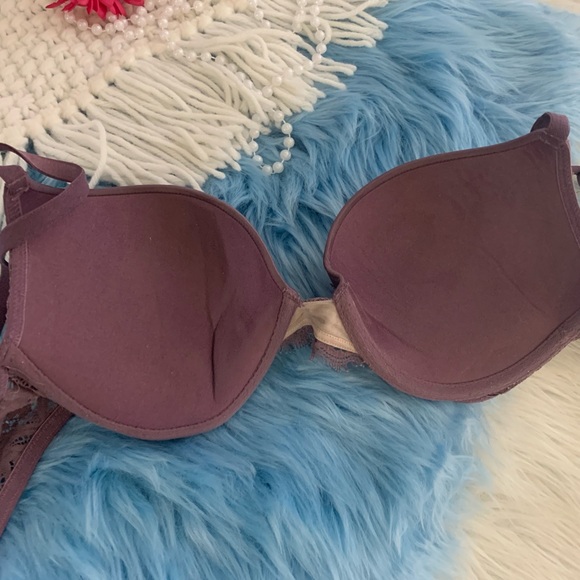 Victoria Secret Eggplant Very Sexy Padded Push Up Bra 32D - Picture 3 of 4